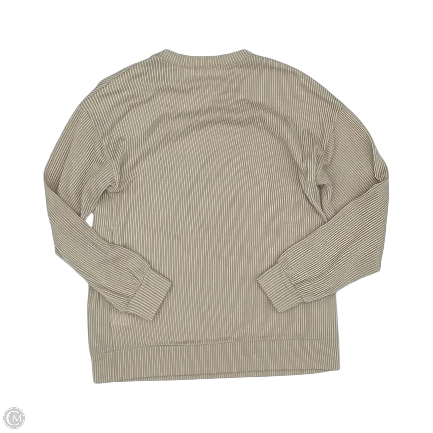 Top Long Sleeve By Tres Bien In Tan, Size: S