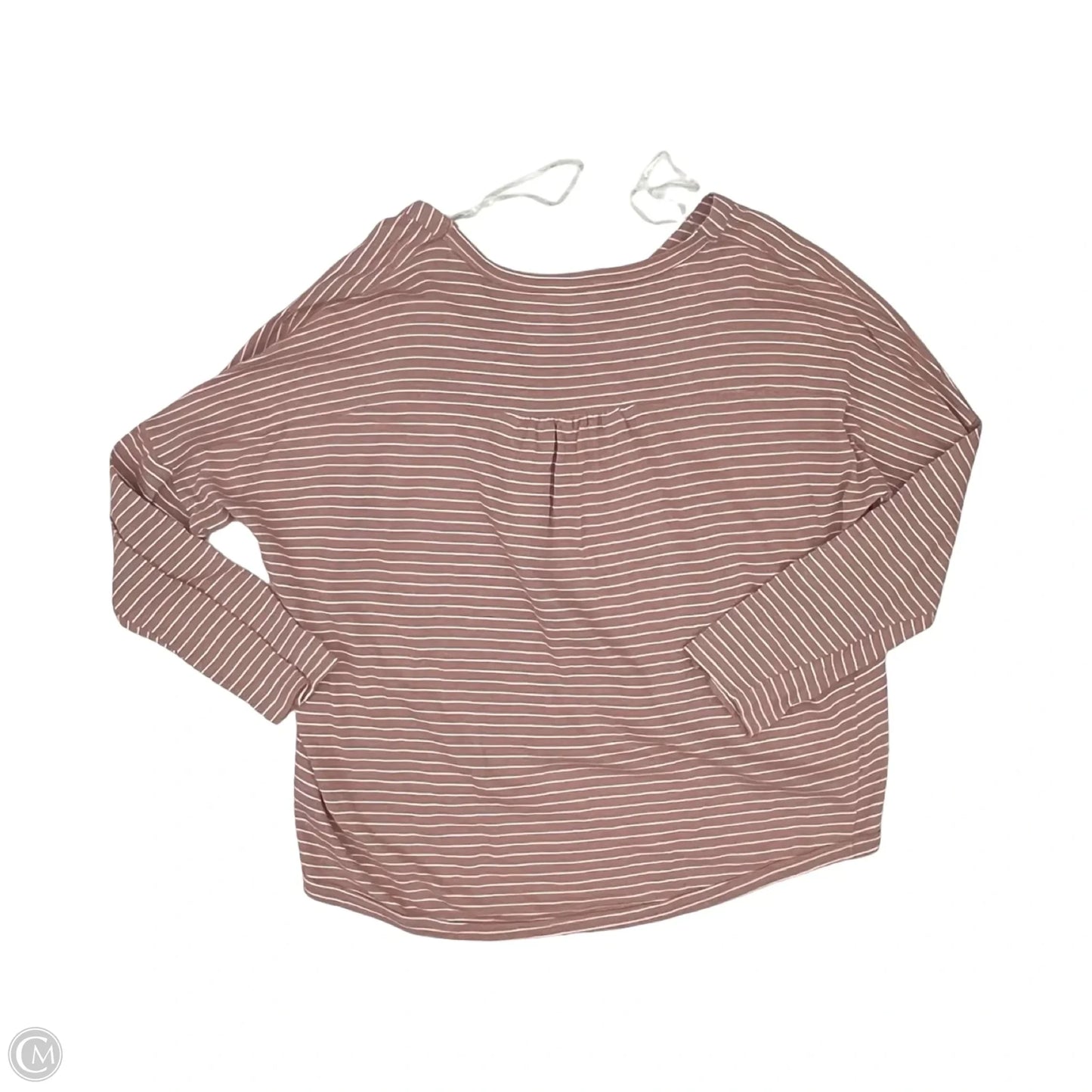 Top Long Sleeve By Umgee In Pink & White, Size: M