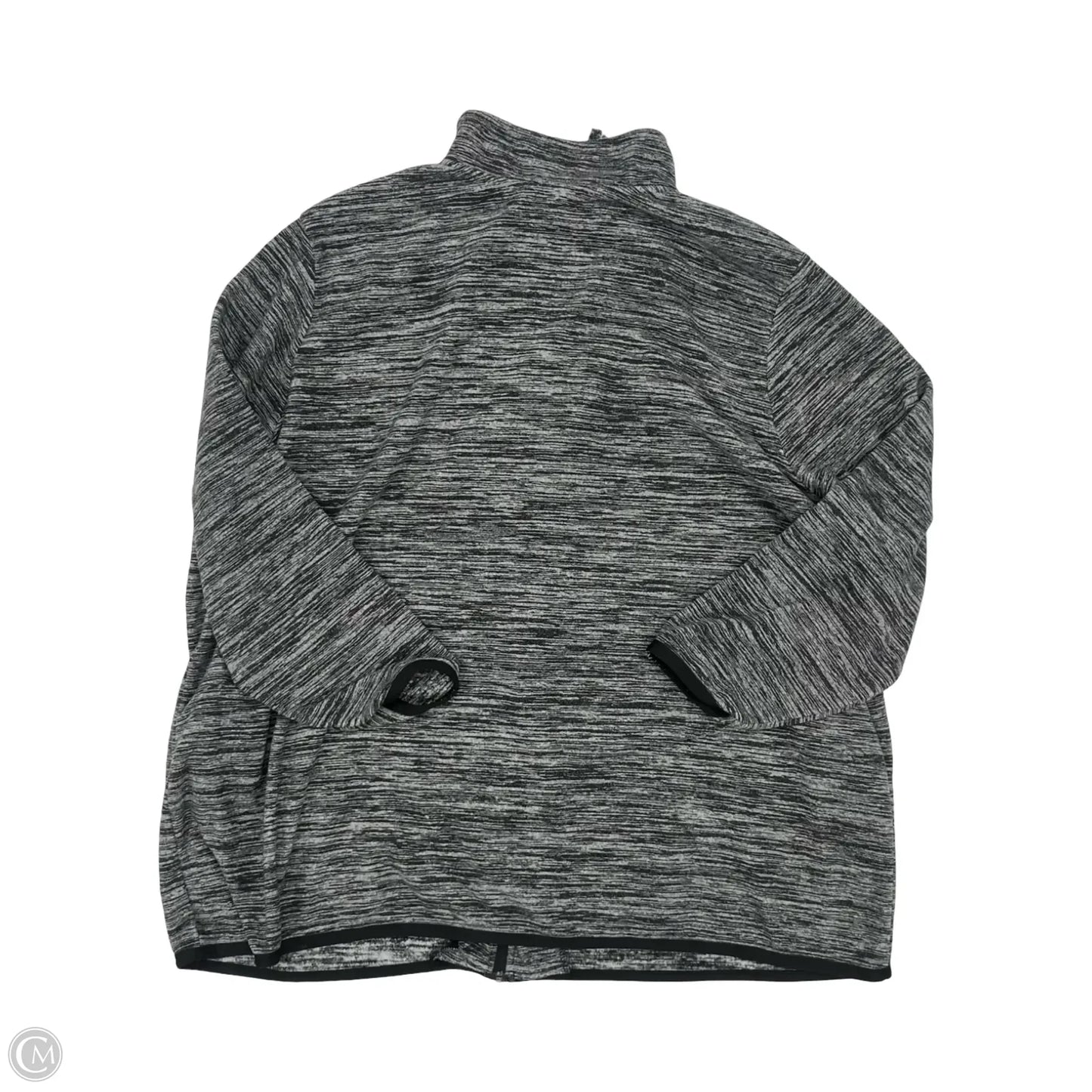 Jacket Fleece By Woman Within In Grey, Size: 3x