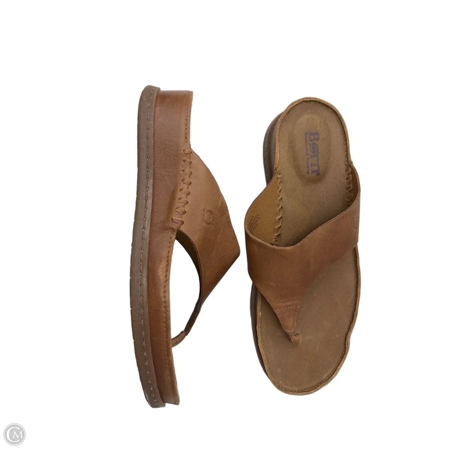 Sandals Flip Flops By Born In Brown, Size: 9