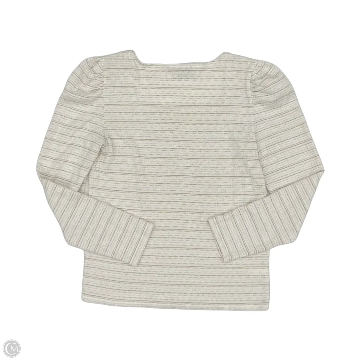 Top Long Sleeve By Loft In Cream, Size: L