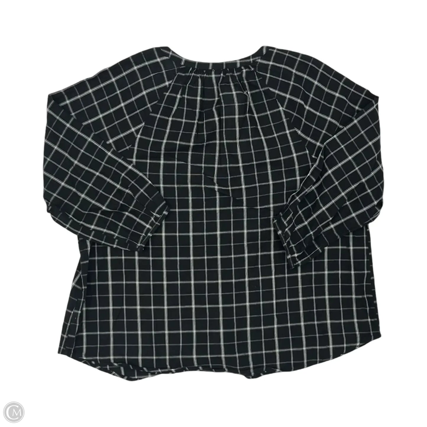 Top 3/4 Sleeve By Old Navy In Black & White, Size: Xl