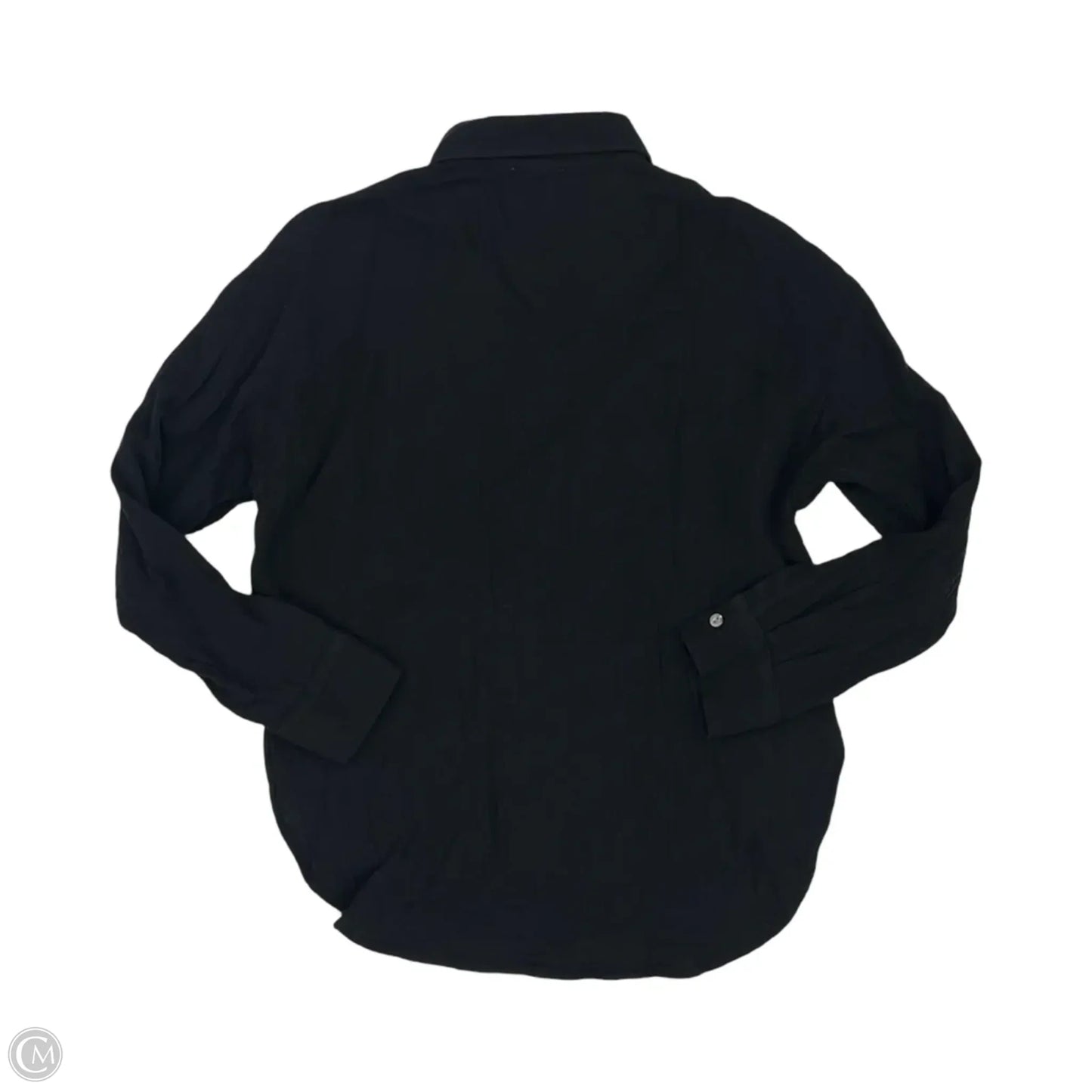 Blouse Long Sleeve By Lou And Grey In Black, Size: Xs