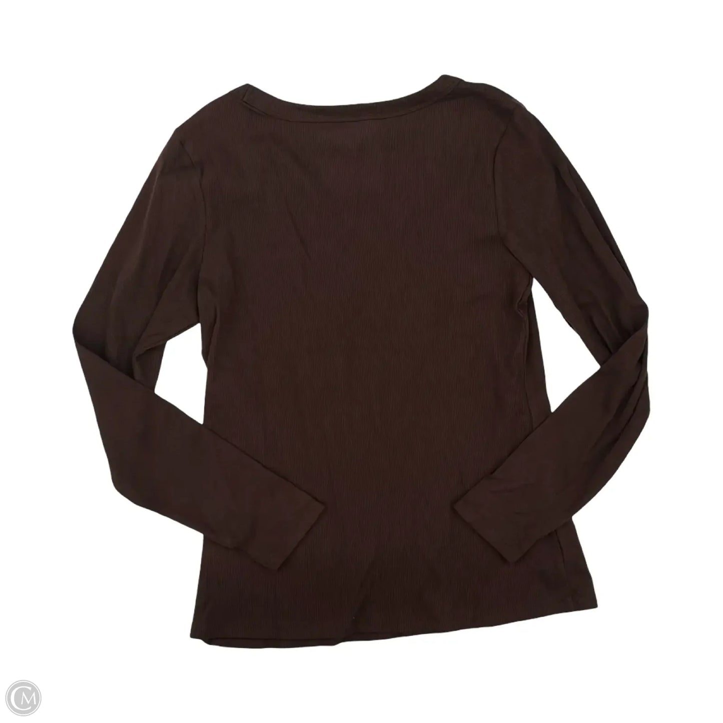 Top Long Sleeve By Sonoma In Brown, Size: Xl