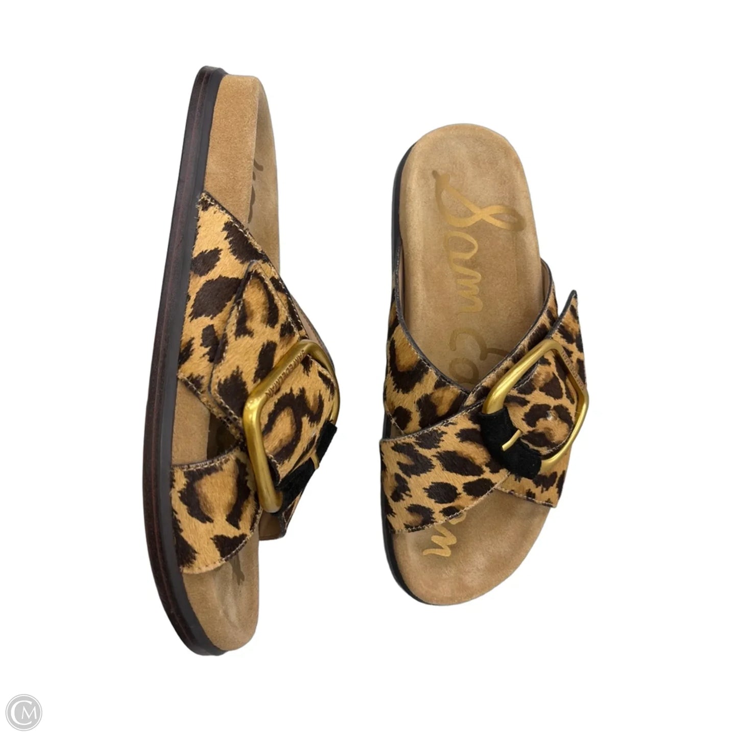 Sandals Flats By Sam Edelman In Animal Print, Size: 9