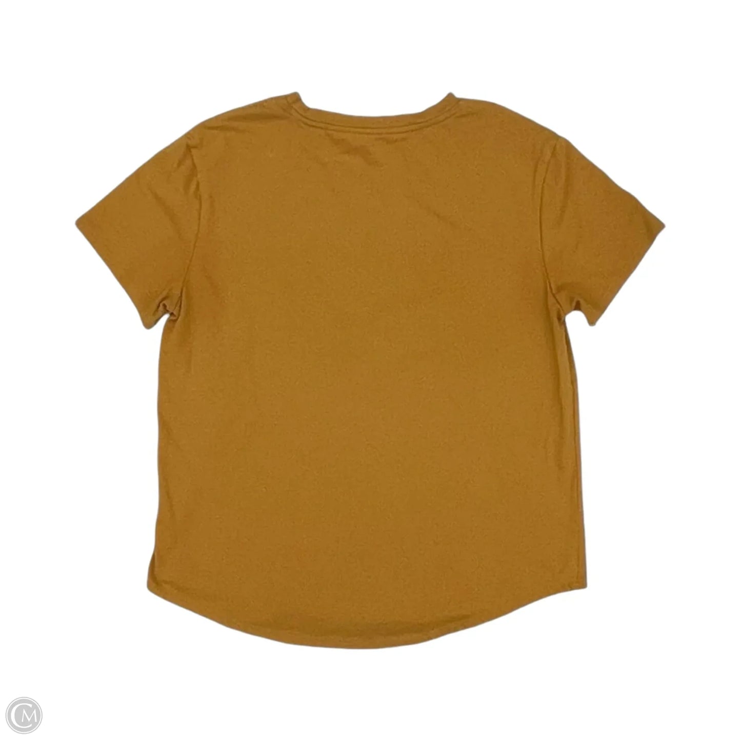 Top Short Sleeve By Sonoma In Gold, Size: M