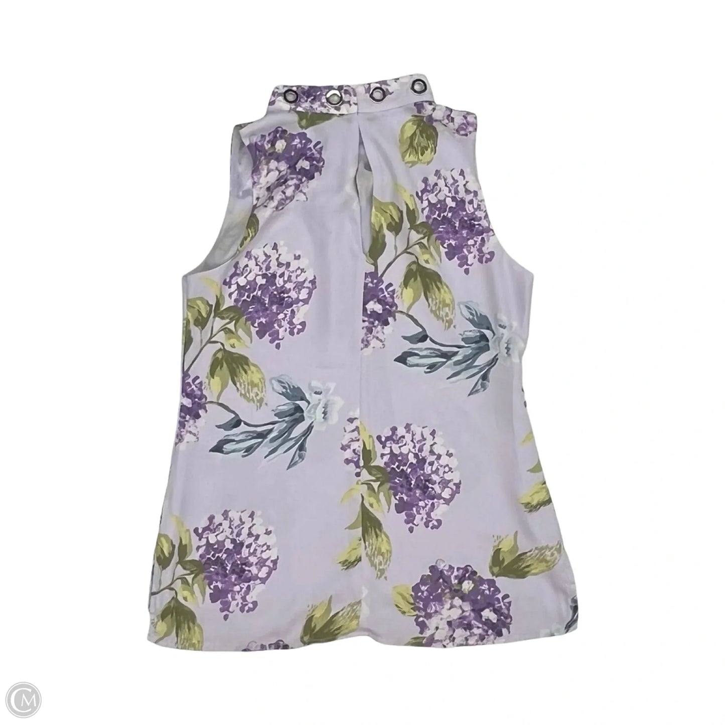 Blouse Sleeveless By White House Black Market In Green & Purple, Size: Xs