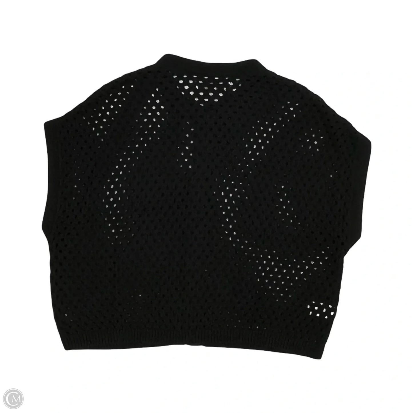Vest Sweater By Loft In Black, Size: L