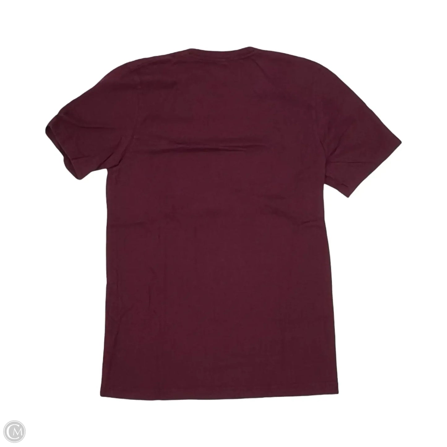 Top Short Sleeve Basic By Canvas In Maroon, Size: S