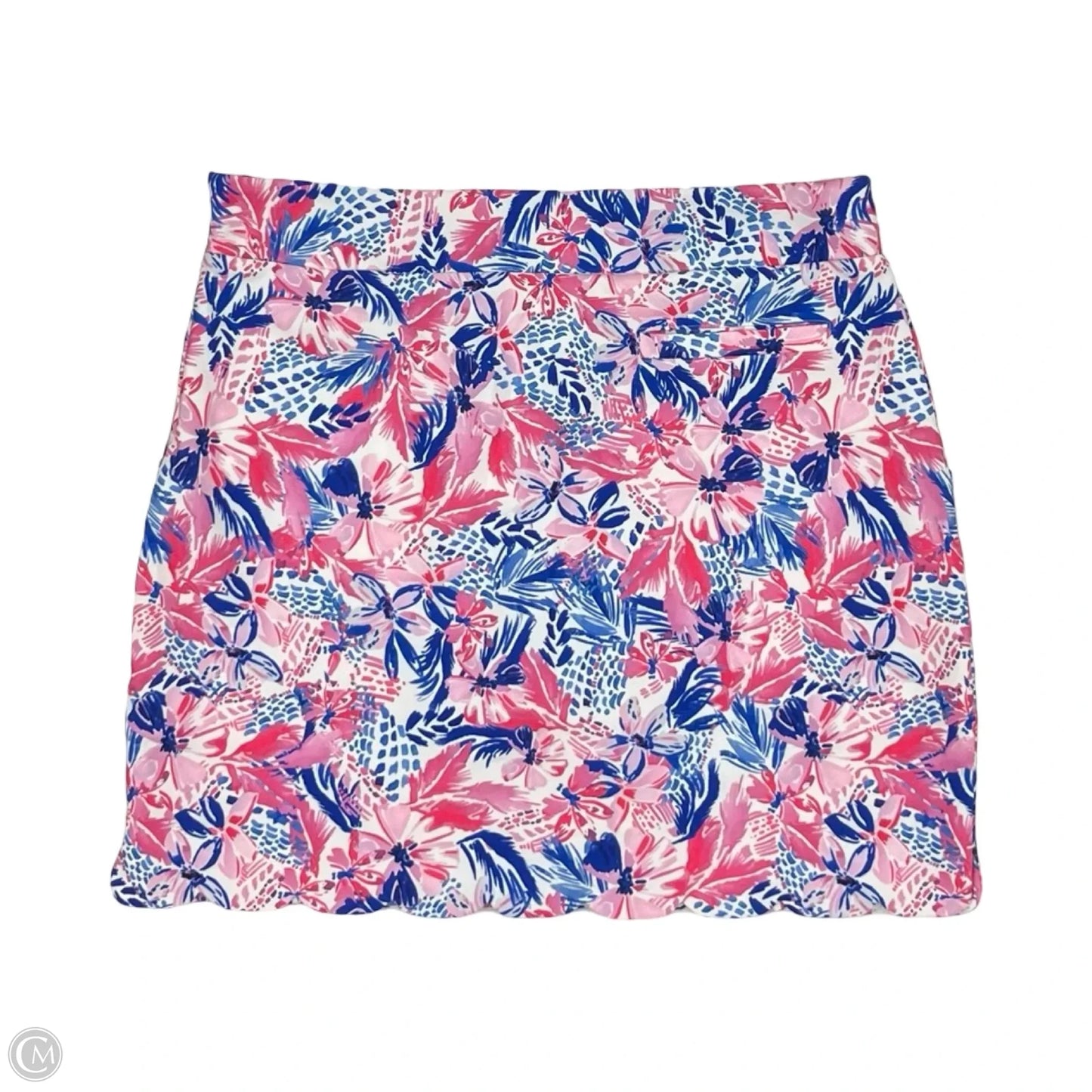 Athletic Skort By Stella Parker In Blue & Pink, Size: M