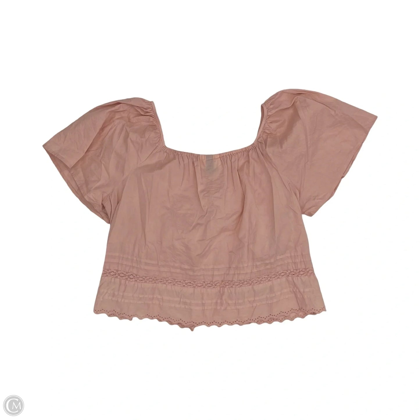 Blouse Short Sleeve By Universal Thread In Pink, Size: Xs
