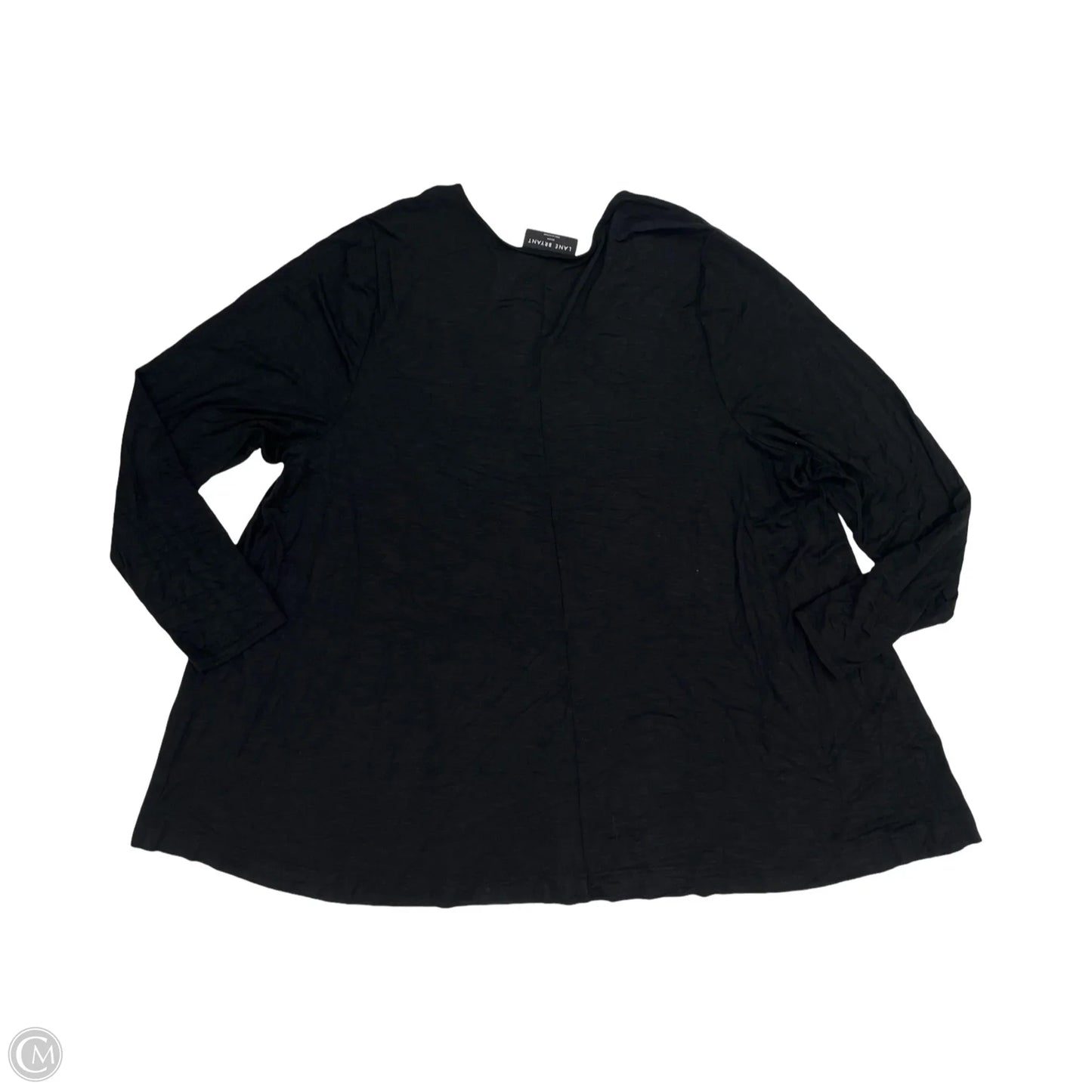 Top Long Sleeve By Lane Bryant In Black, Size: 3x