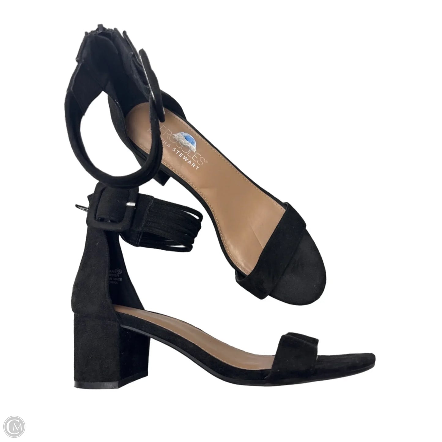 Sandals Heels Block By Aerosoles In Black, Size: 7.5