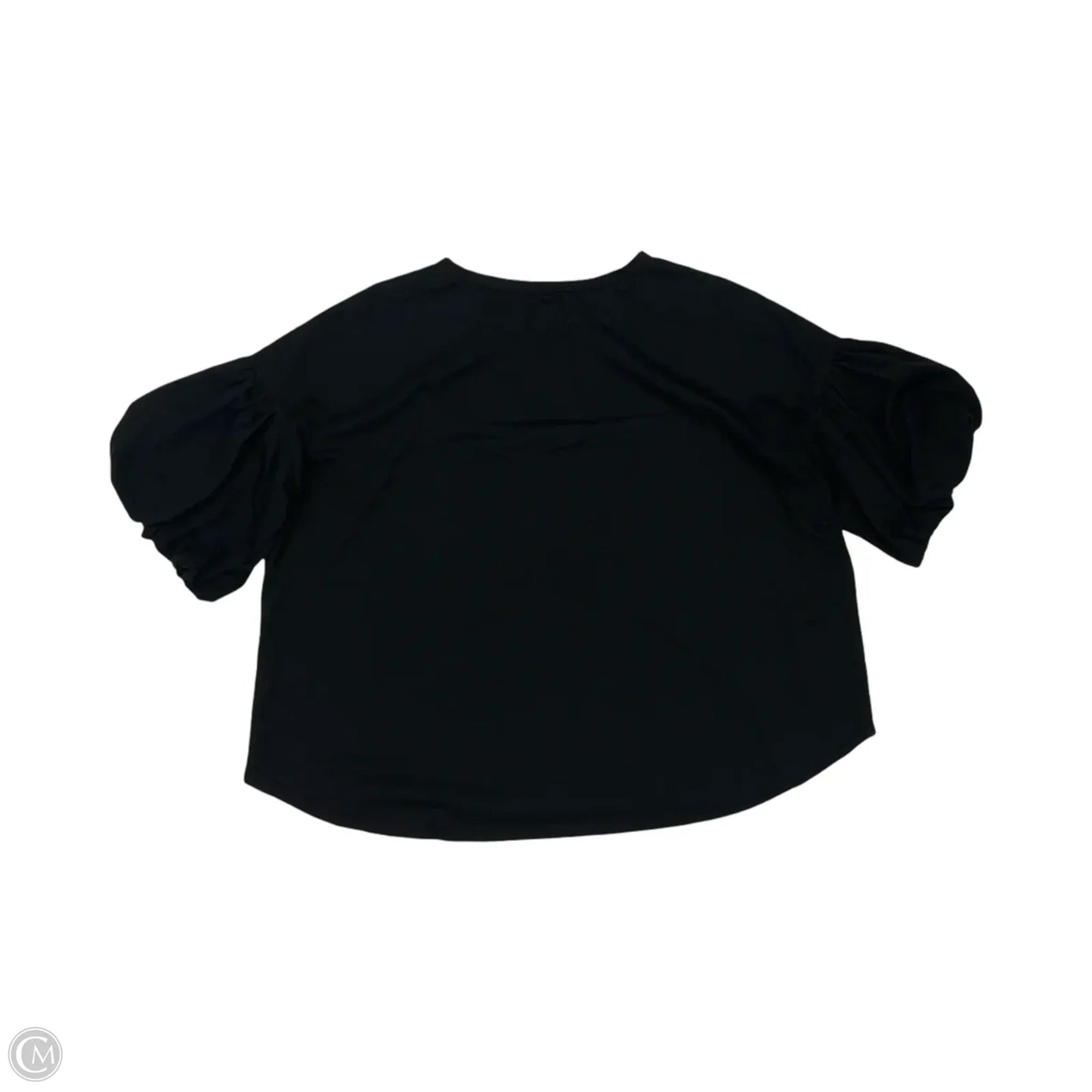 Blouse Short Sleeve By Clothes Mentor In Black, Size: Xl