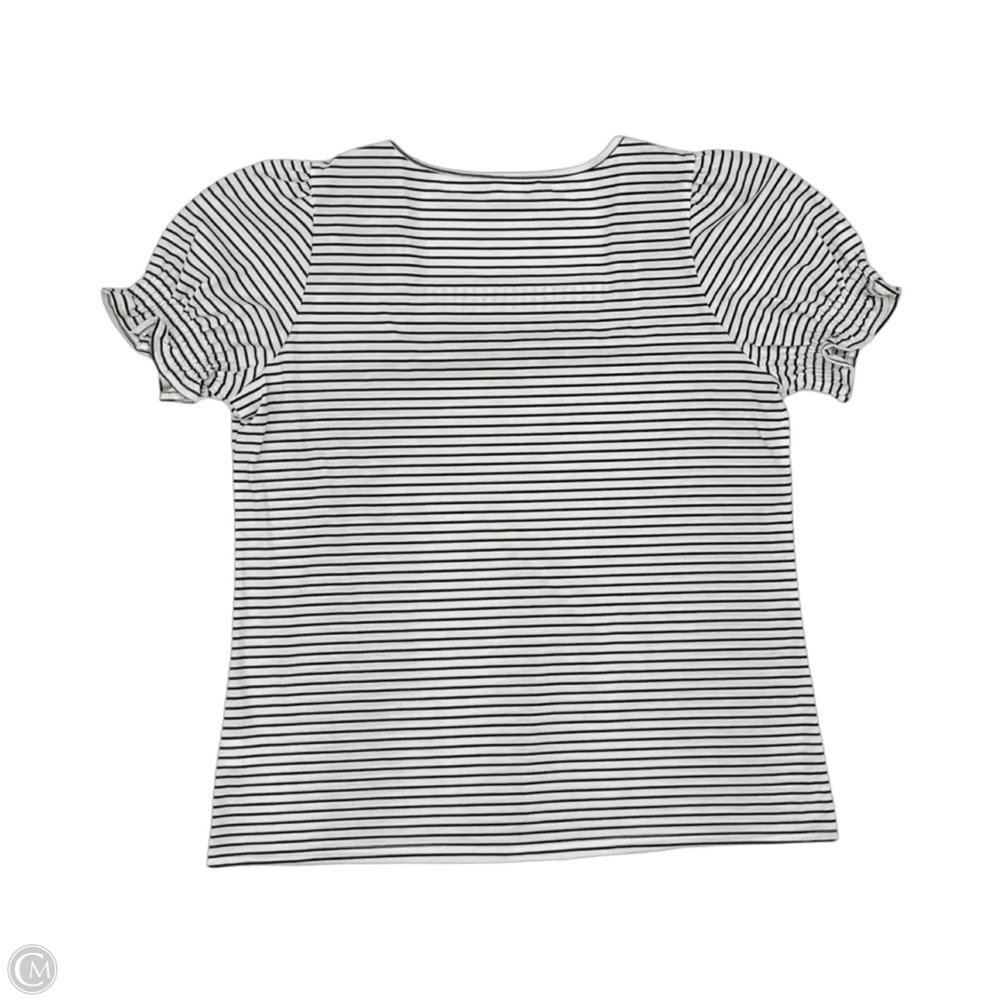 Top Short Sleeve By Clothes Mentor In Black & White, Size: Xl
