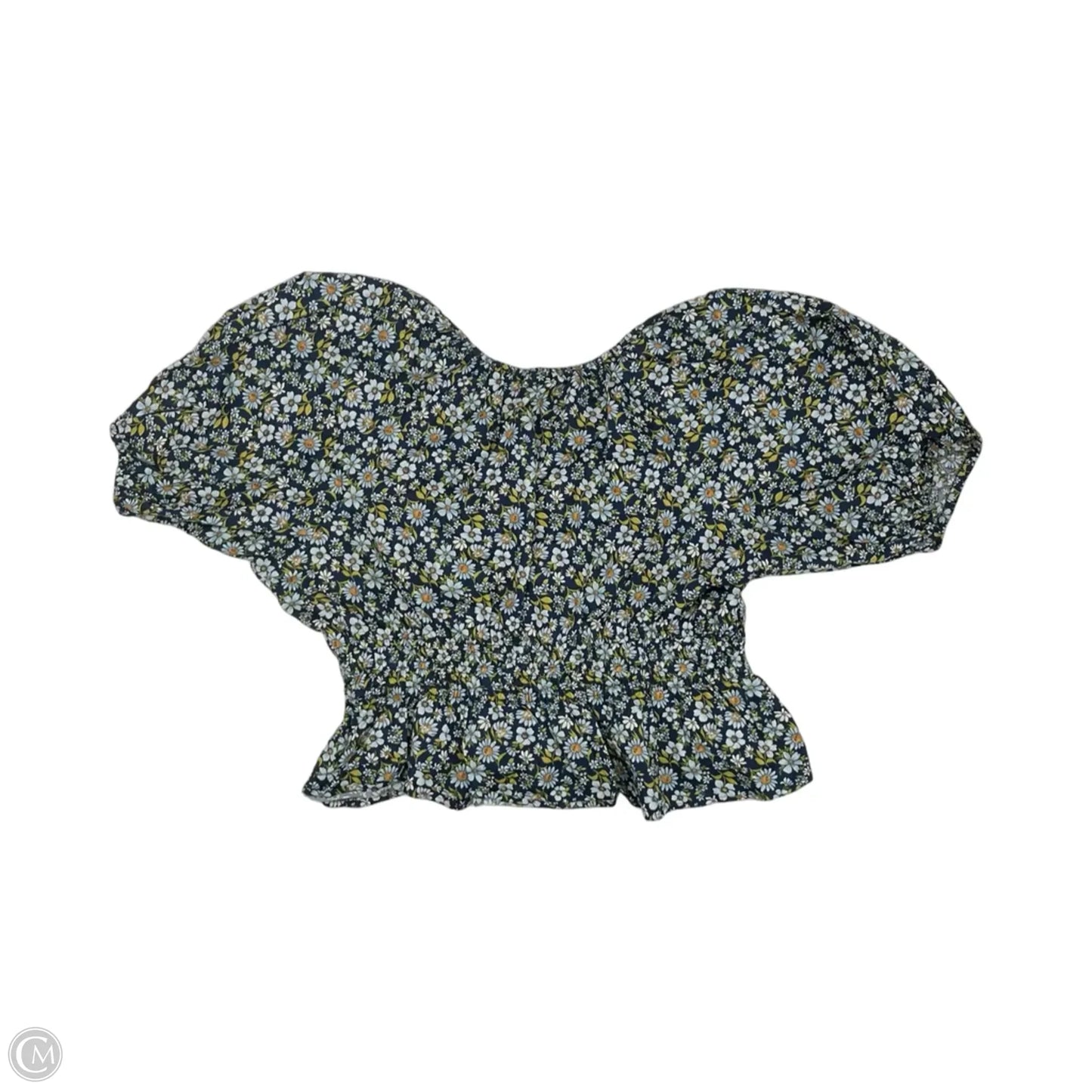 Blouse Short Sleeve By Old Navy In Blue, Size: Xxl