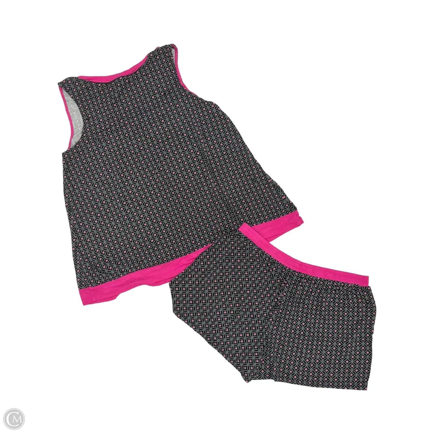 Pajamas 2pc By Clothes Mentor In Black & Pink, Size: L