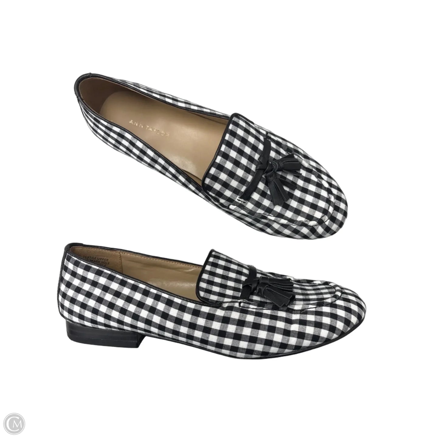 Shoes Flats By Ann Taylor In Black & White, Size: 6