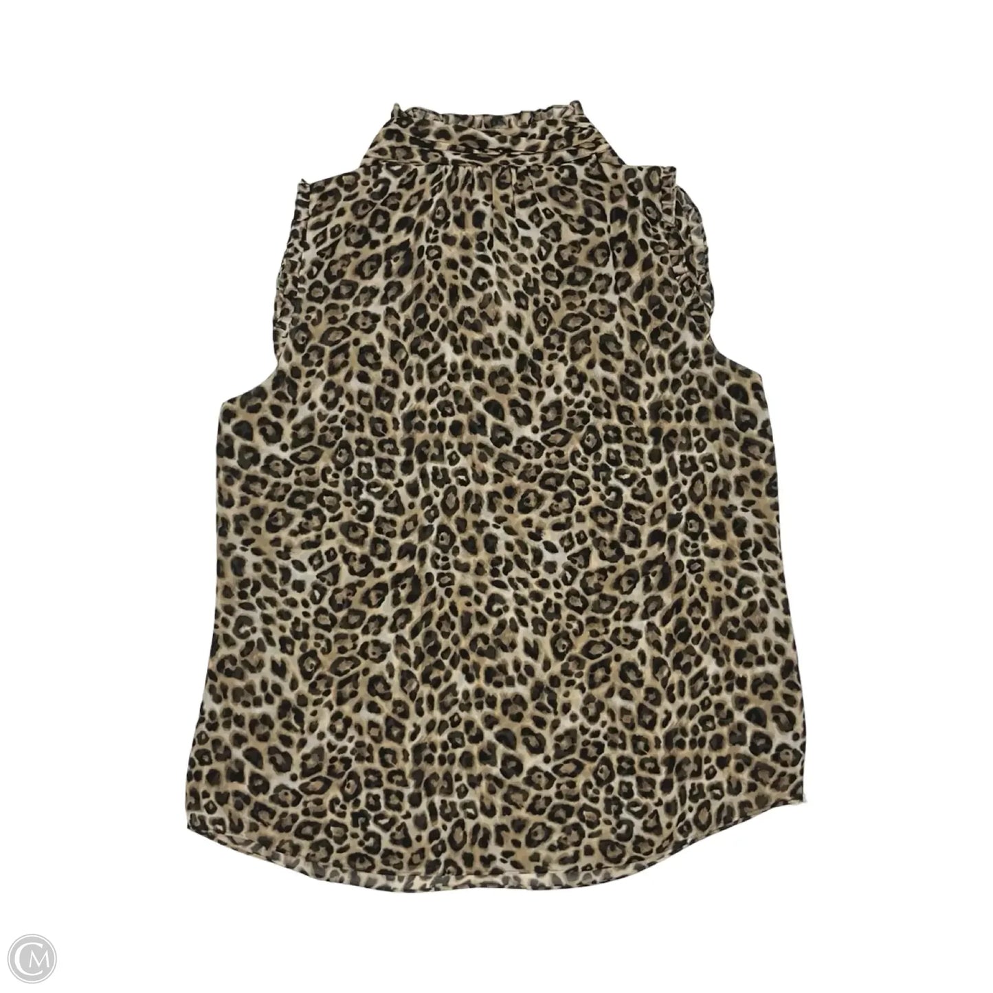 Blouse Sleeveless By White House Black Market In Animal Print, Size: L