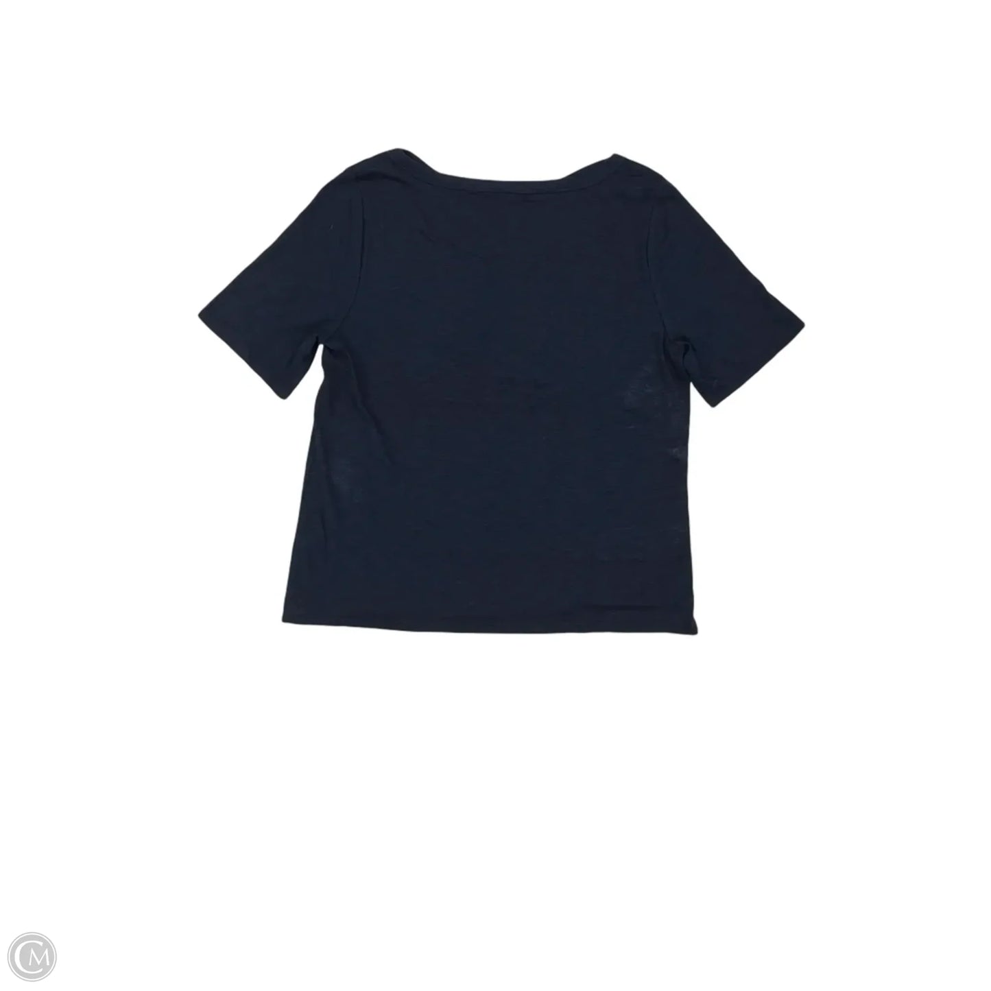 Top Short Sleeve By Talbots In Navy, Size: Xl