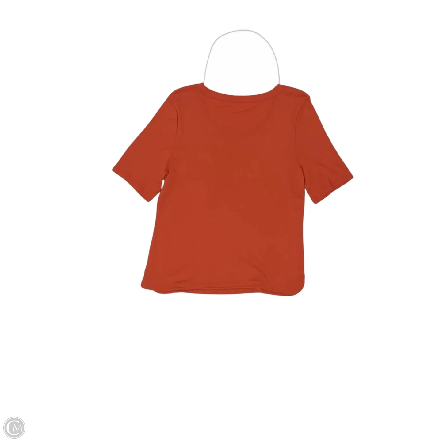 Top Short Sleeve By Talbots In Orange, Size: Xlp
