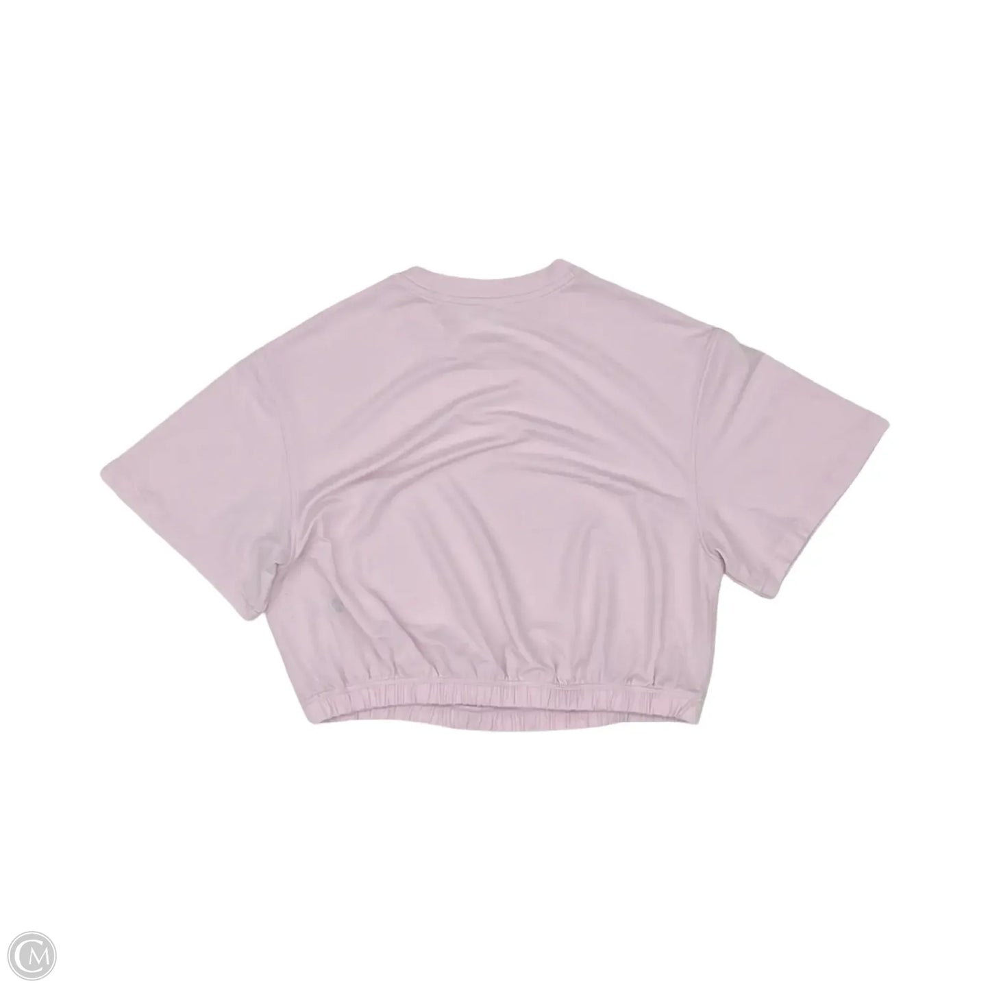 Athletic Top Short Sleeve By Lululemon In Pink, Size: Xs
