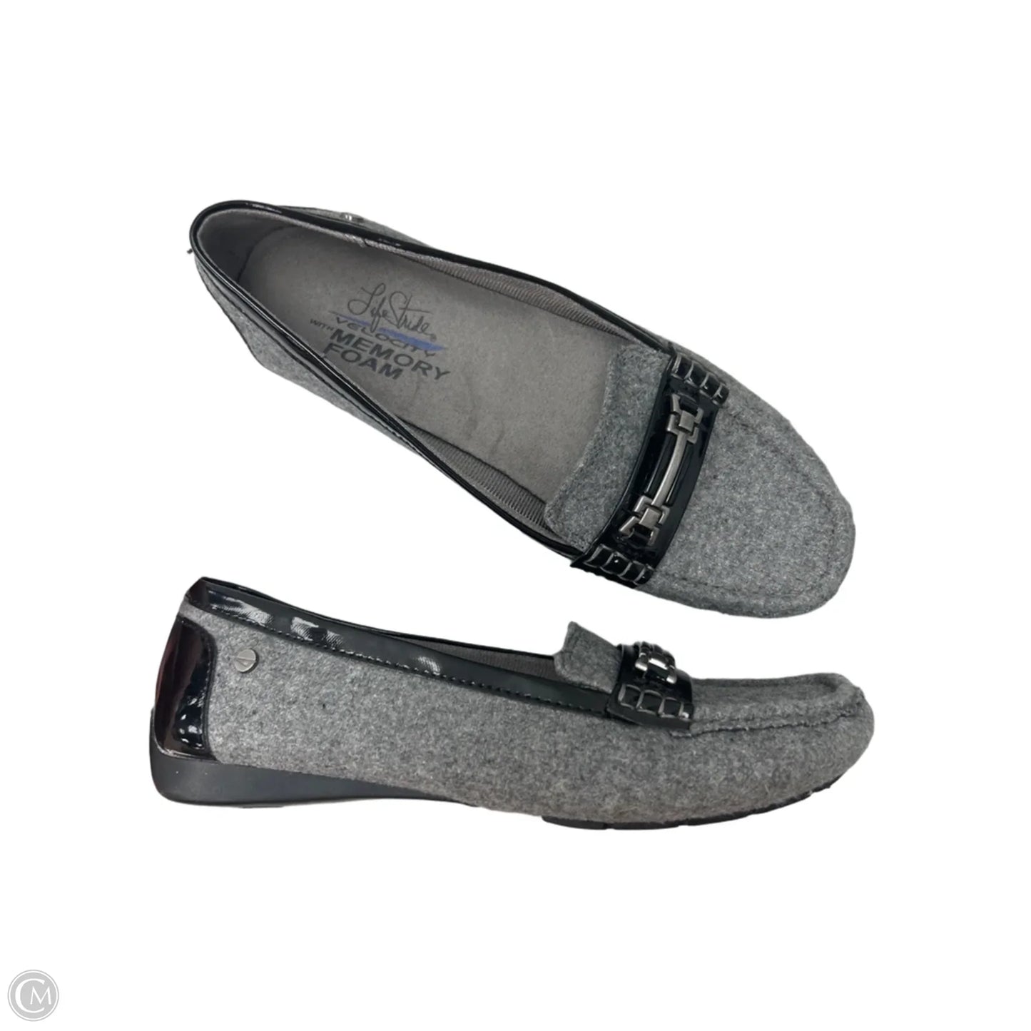 Shoes Flats By Life Stride In Grey, Size: 7.5