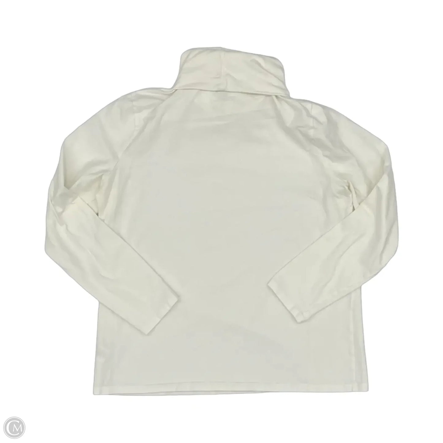 Top Long Sleeve By Talbots In Cream, Size: Lp