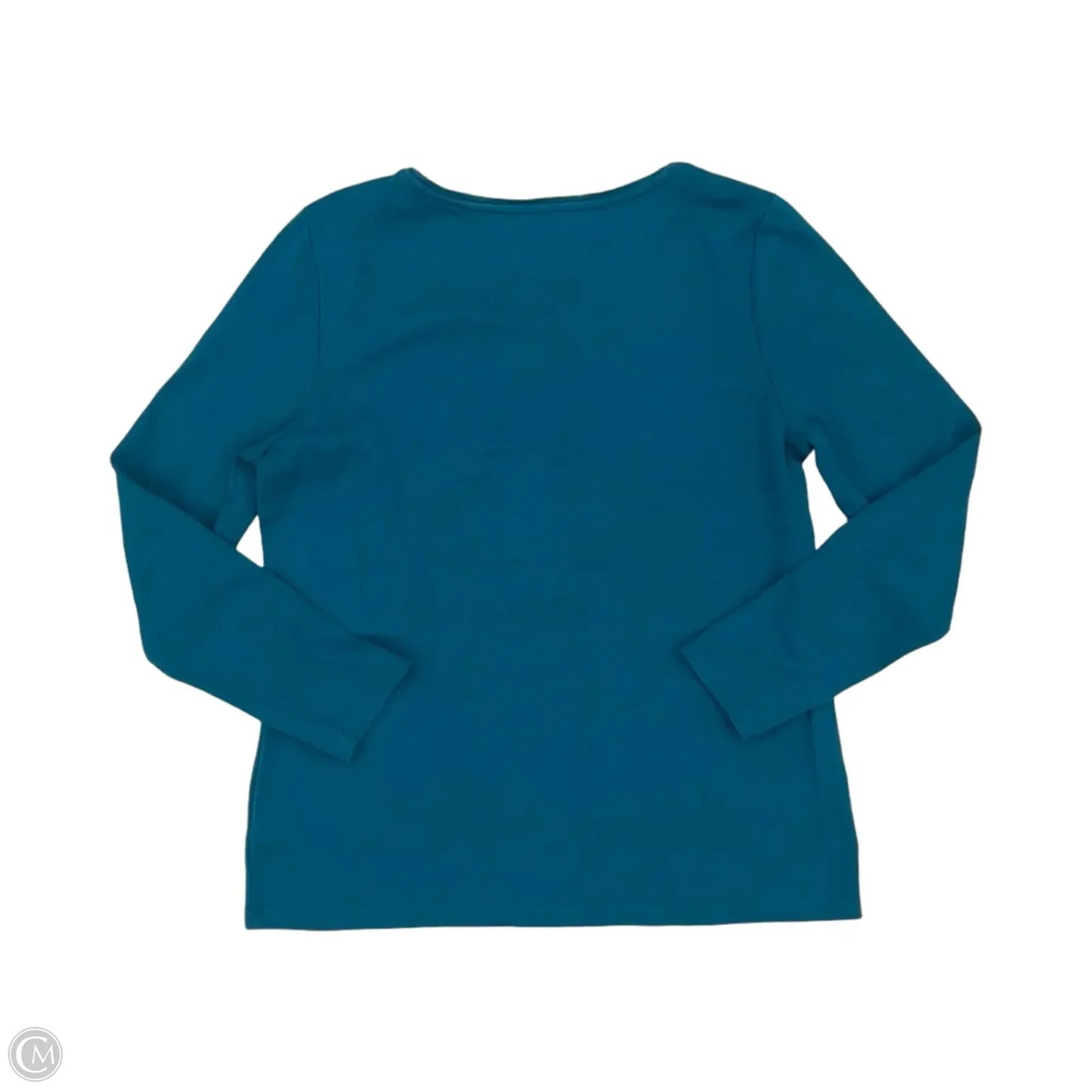 Top Long Sleeve By Talbots In Teal, Size: Lp