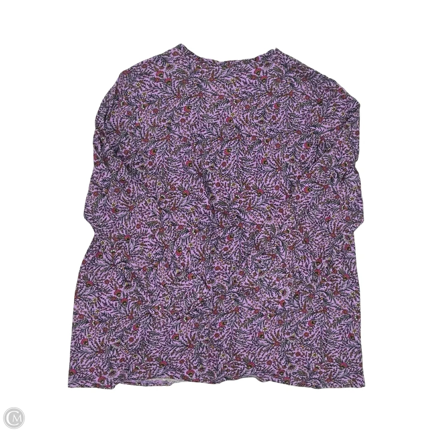 Top Long Sleeve By J. Jill In Purple, Size: Xl