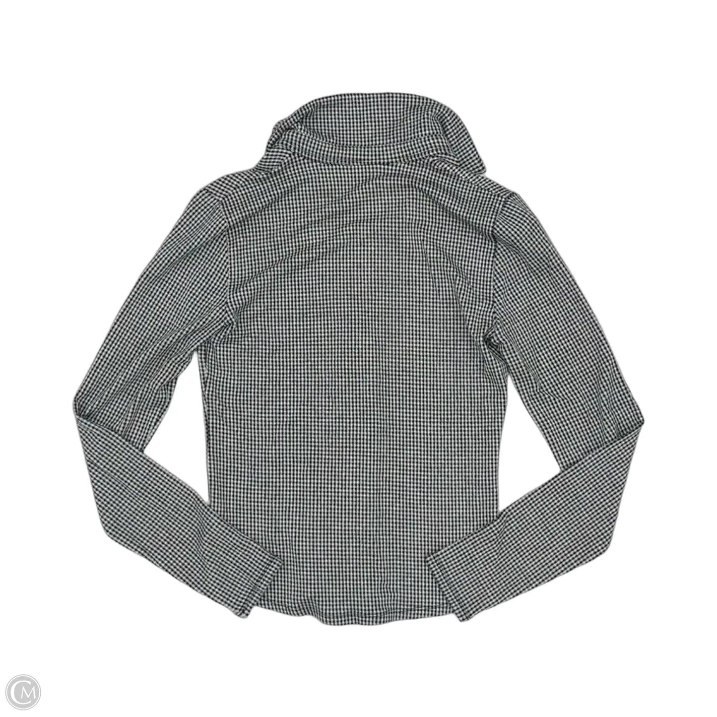 Blouse Long Sleeve By Madewell In Black & White, Size: S
