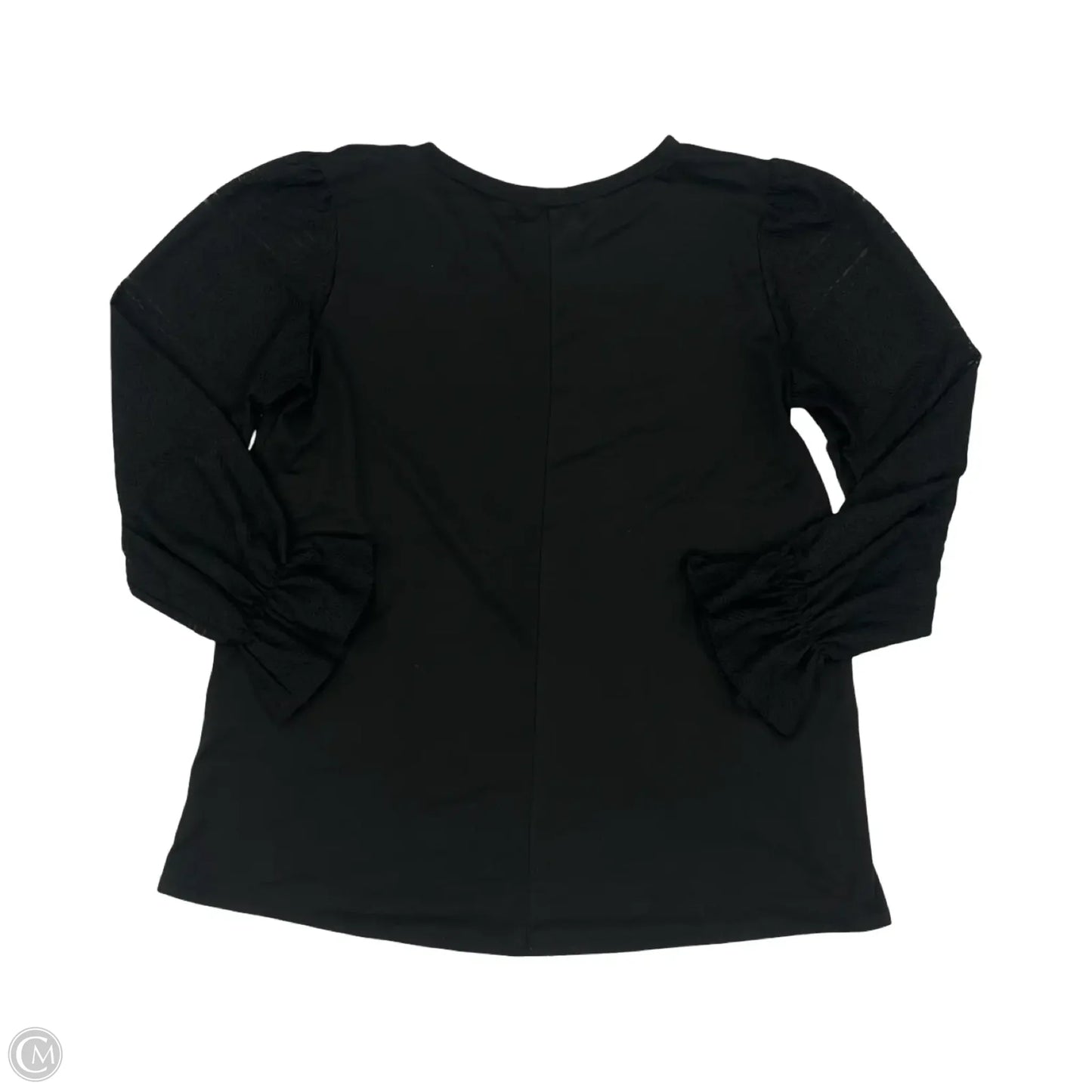 Top Long Sleeve By Haptics In Black, Size: M