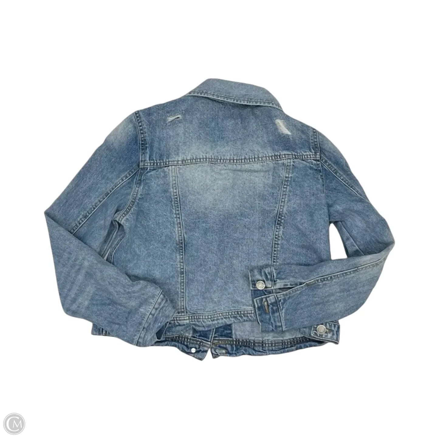 Jacket Denim By Clothes Mentor In Blue Denim, Size: M
