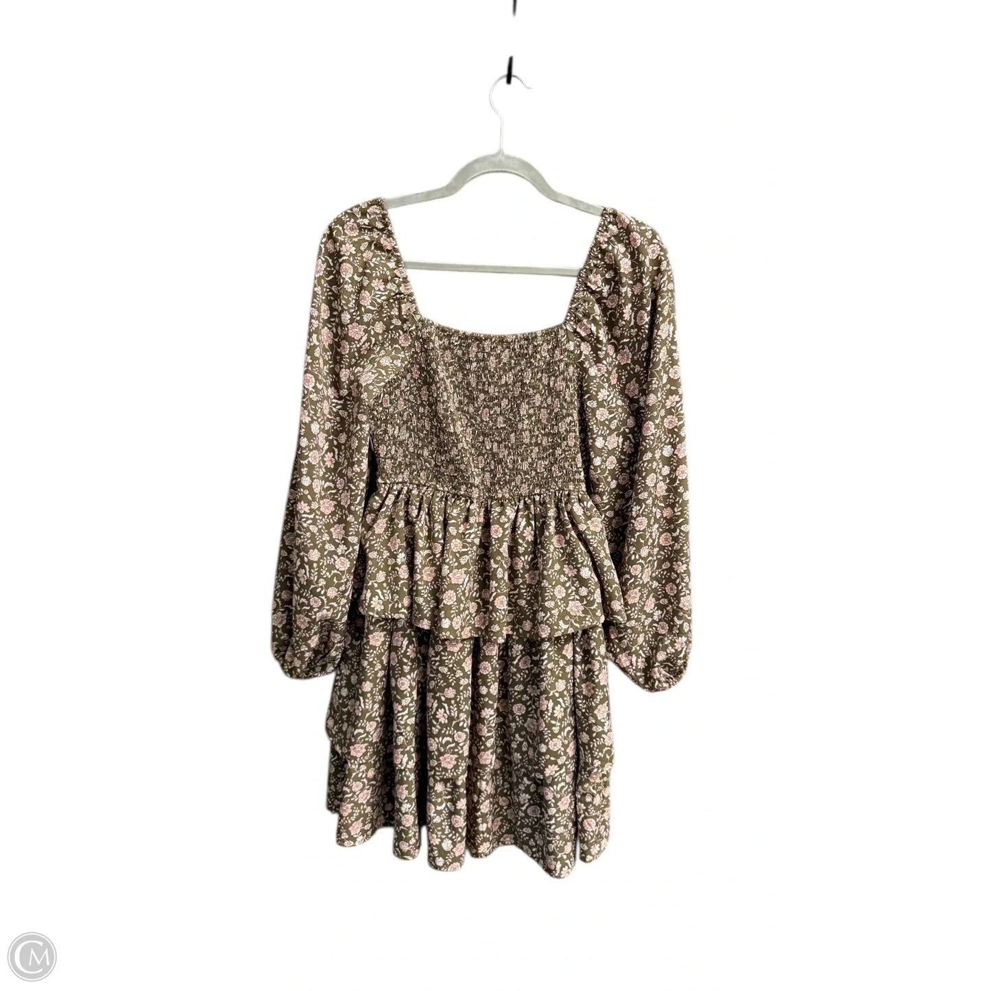 Dress Casual Short By Blu Pepper In Floral Print, Size: M