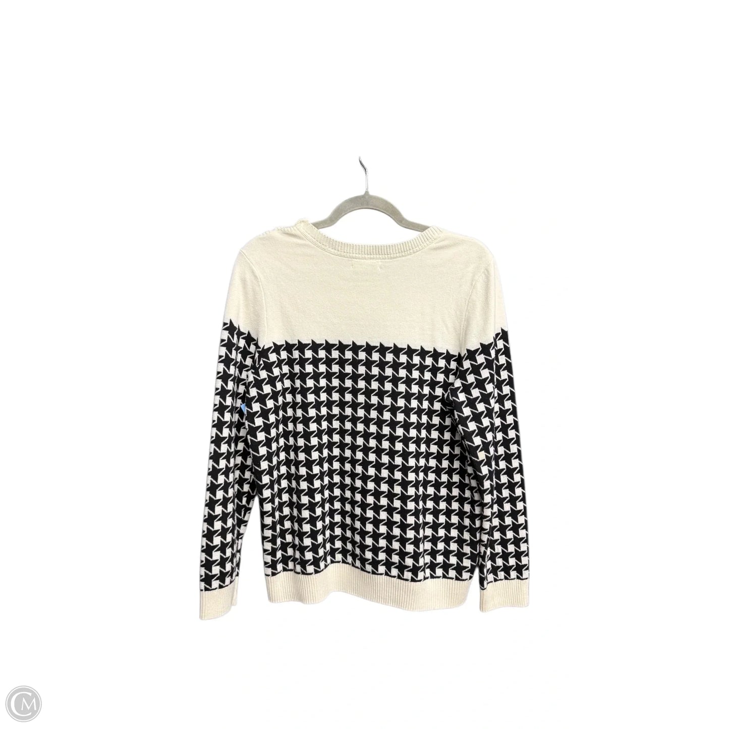 Sweater By Charter Club In Black & Cream, Size: Xlp