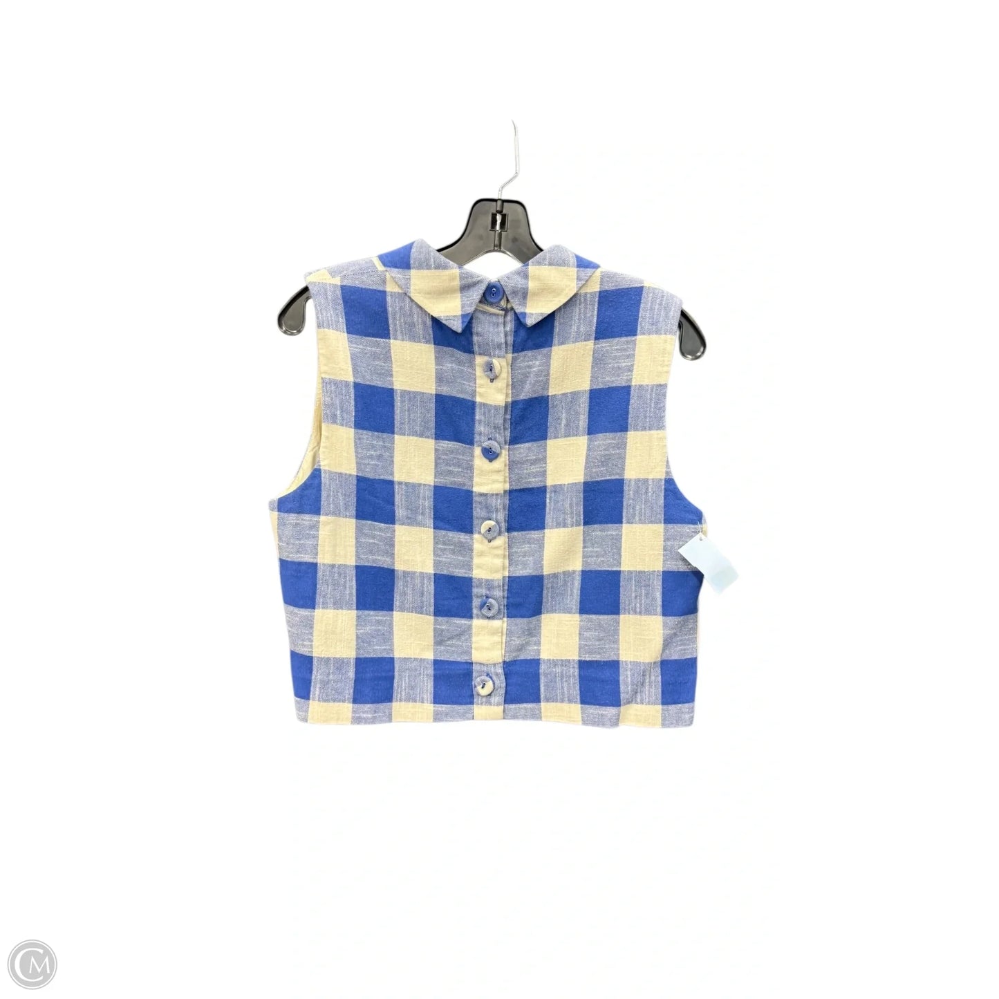 Top Sleeveless By Veronica Beard In Checkered Pattern, Size: 12