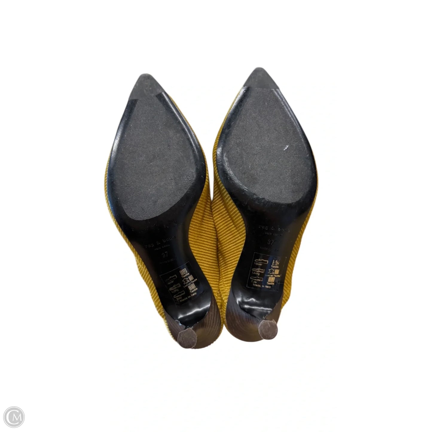 Shoes Heels Kitten By Rag And Bone In Gold, Size: 7