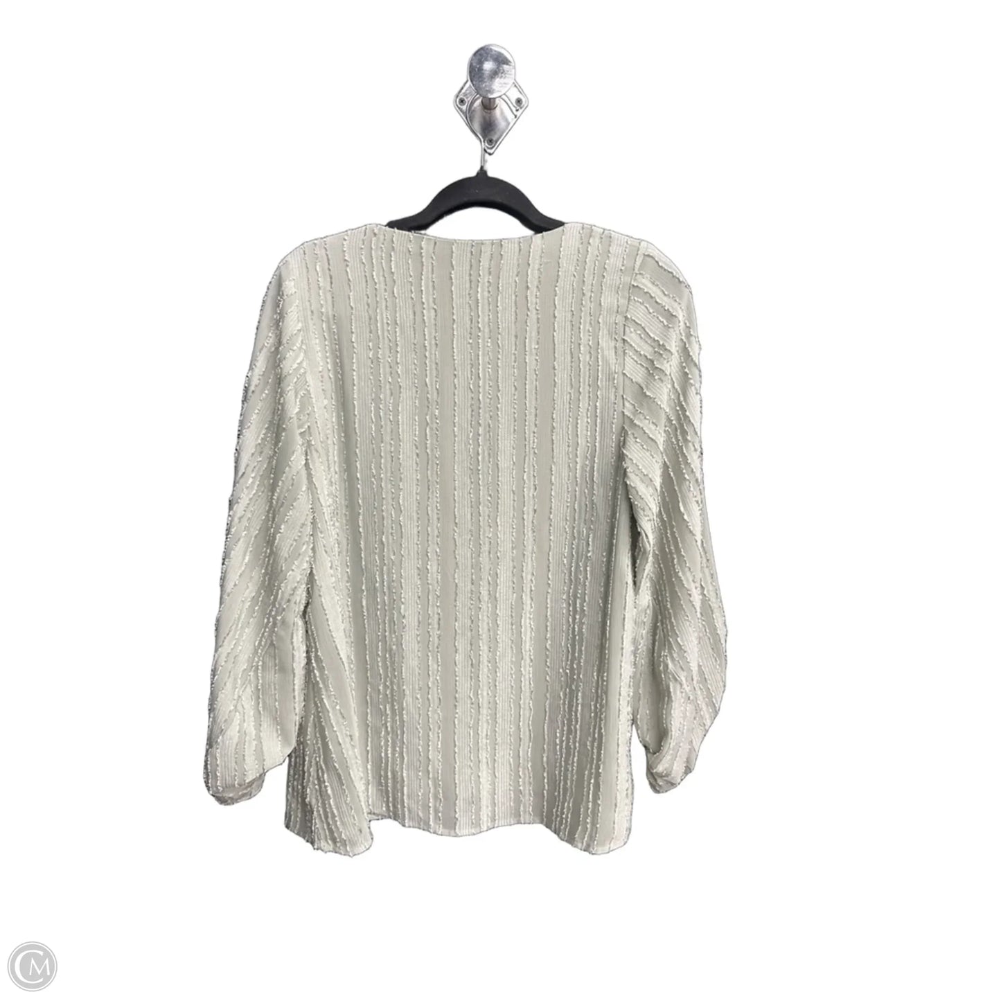 Top Long Sleeve By Jodifl In Grey, Size: S