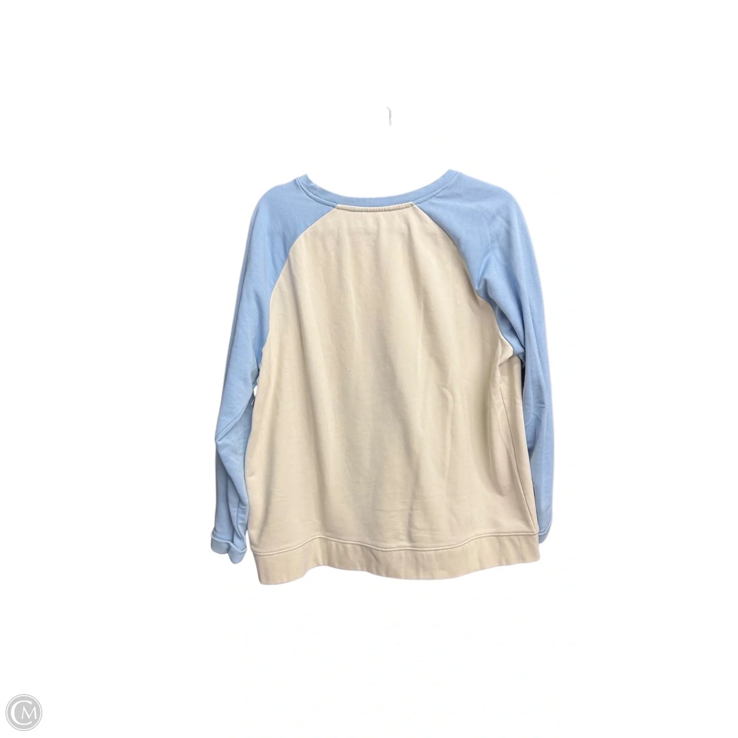 Sweatshirt Crewneck By Natural Reflections In Blue Red & White, Size: L
