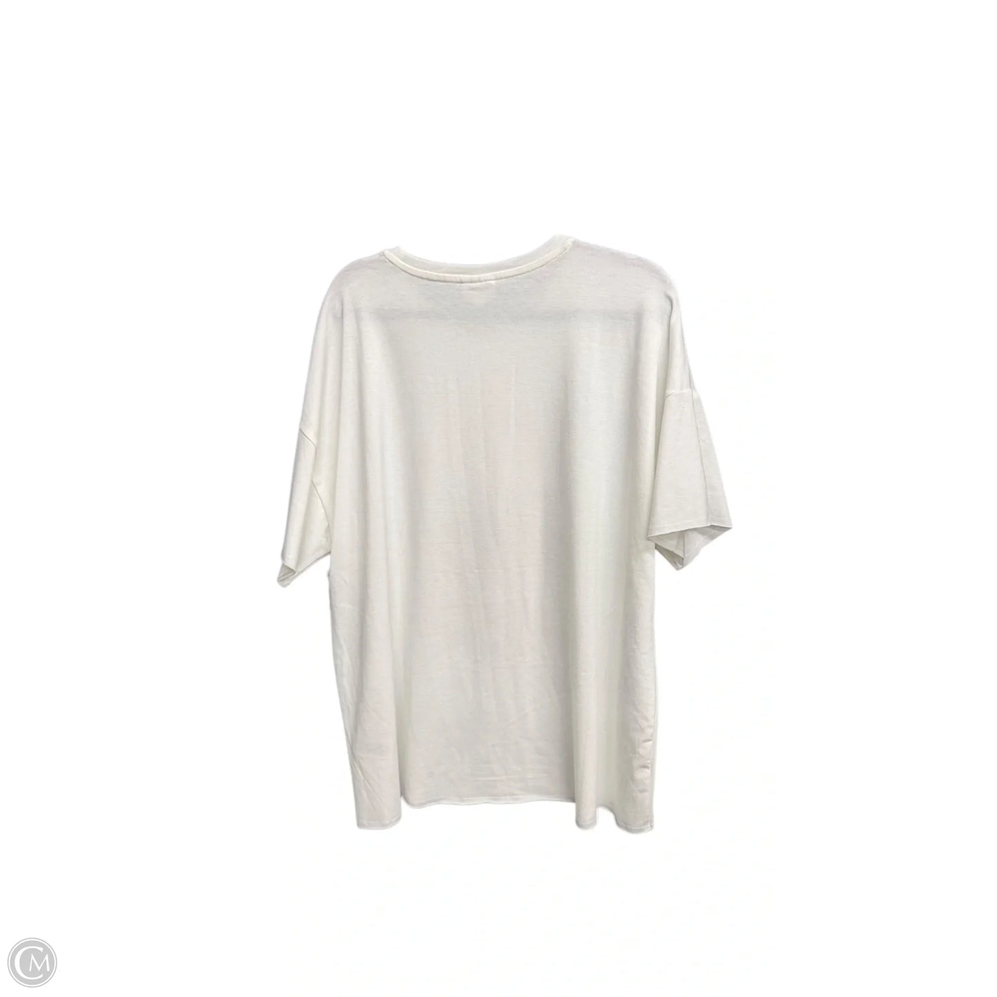 Top Short Sleeve By Lularoe In White, Size: M