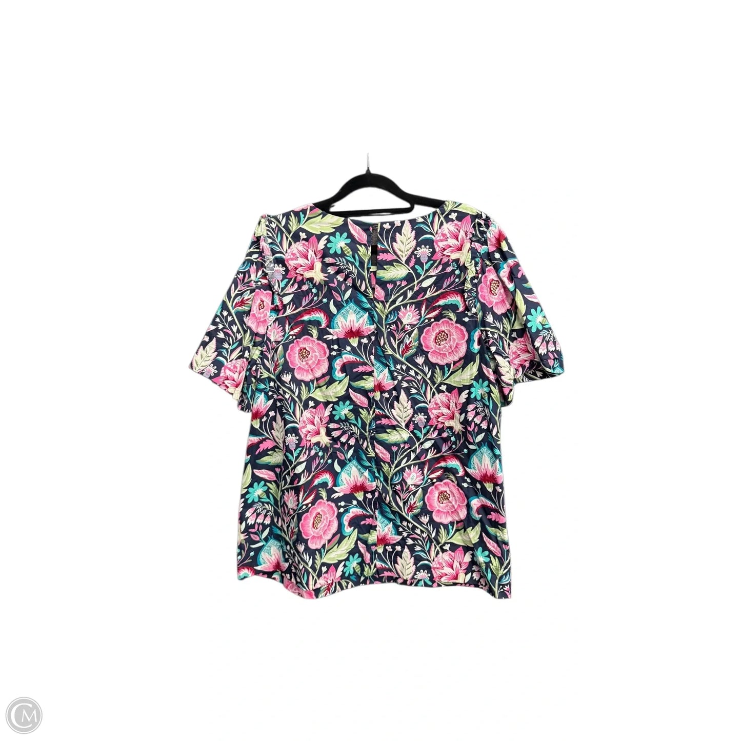 Top Short Sleeve By Crown And Ivy In Floral Print, Size: 1x