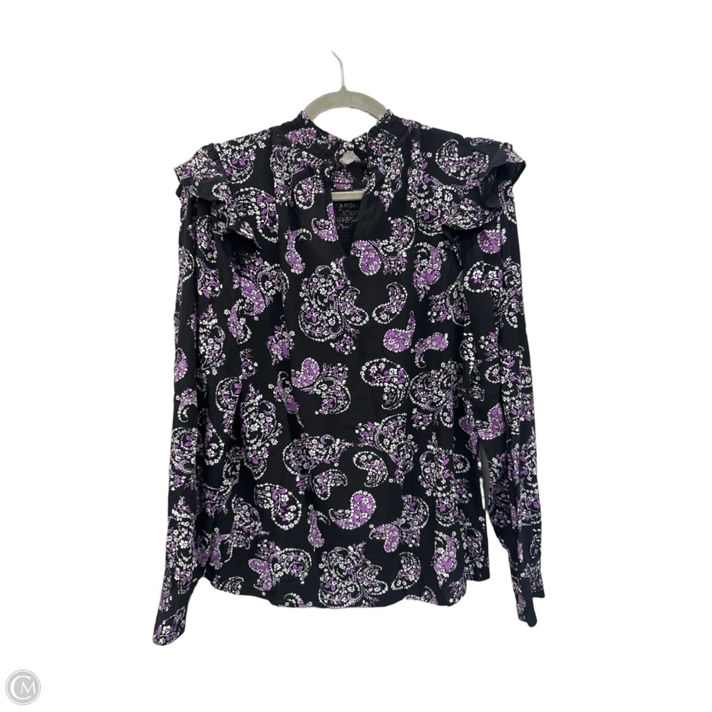 Top Long Sleeve By Loft In Floral Print, Size: S