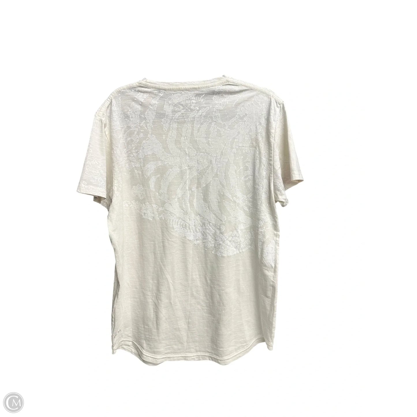Top Short Sleeve By Buffalo David Bitton In Cream, Size: S