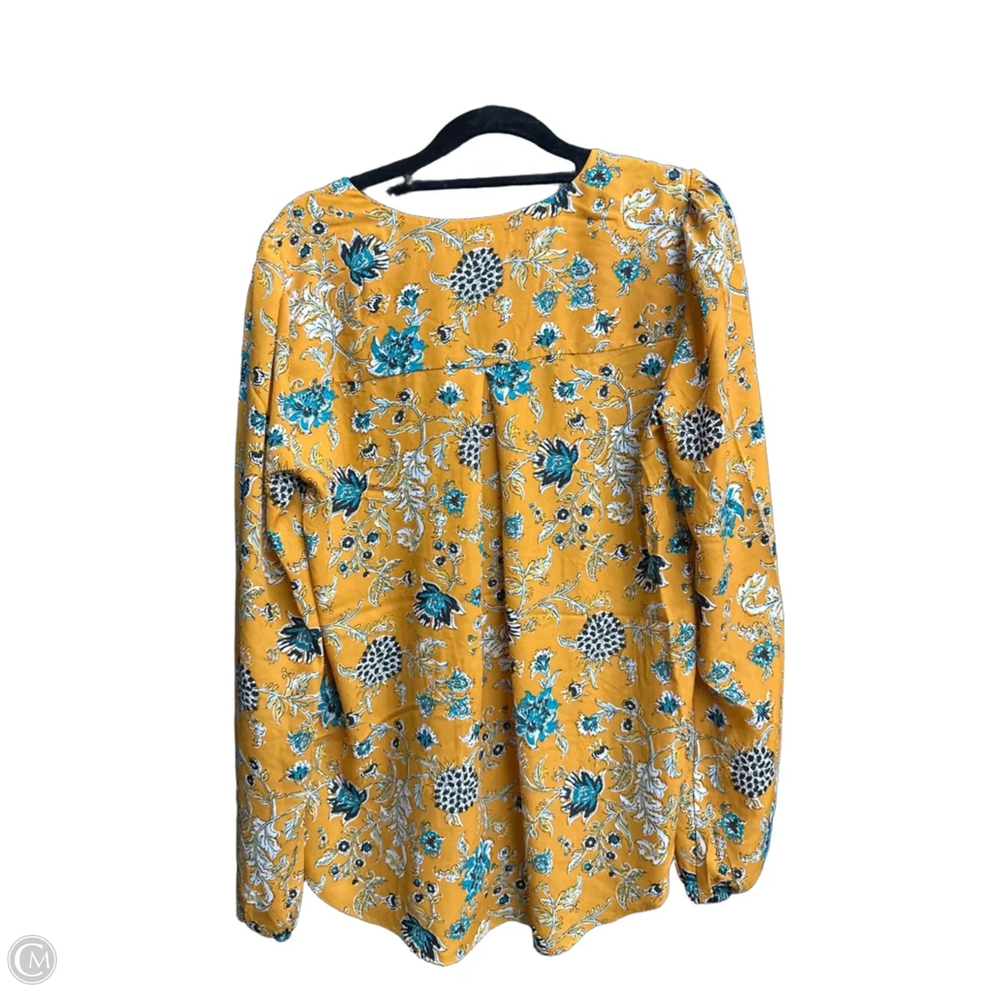 Top Long Sleeve By Clothes Mentor In Floral Print, Size: M