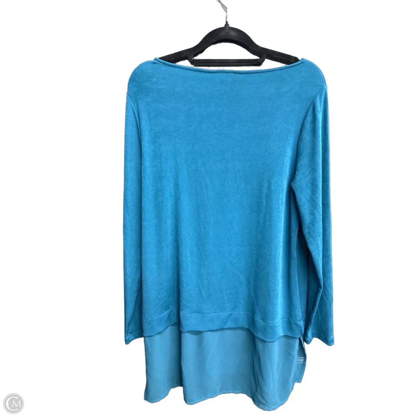 Top Long Sleeve By Chicos In Teal, Size: S