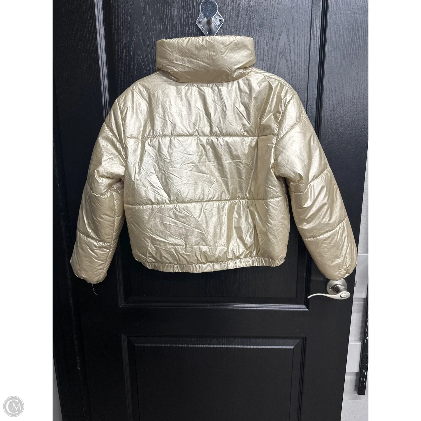 Jacket Puffer & Quilted By Wild Fable In Gold, Size: S