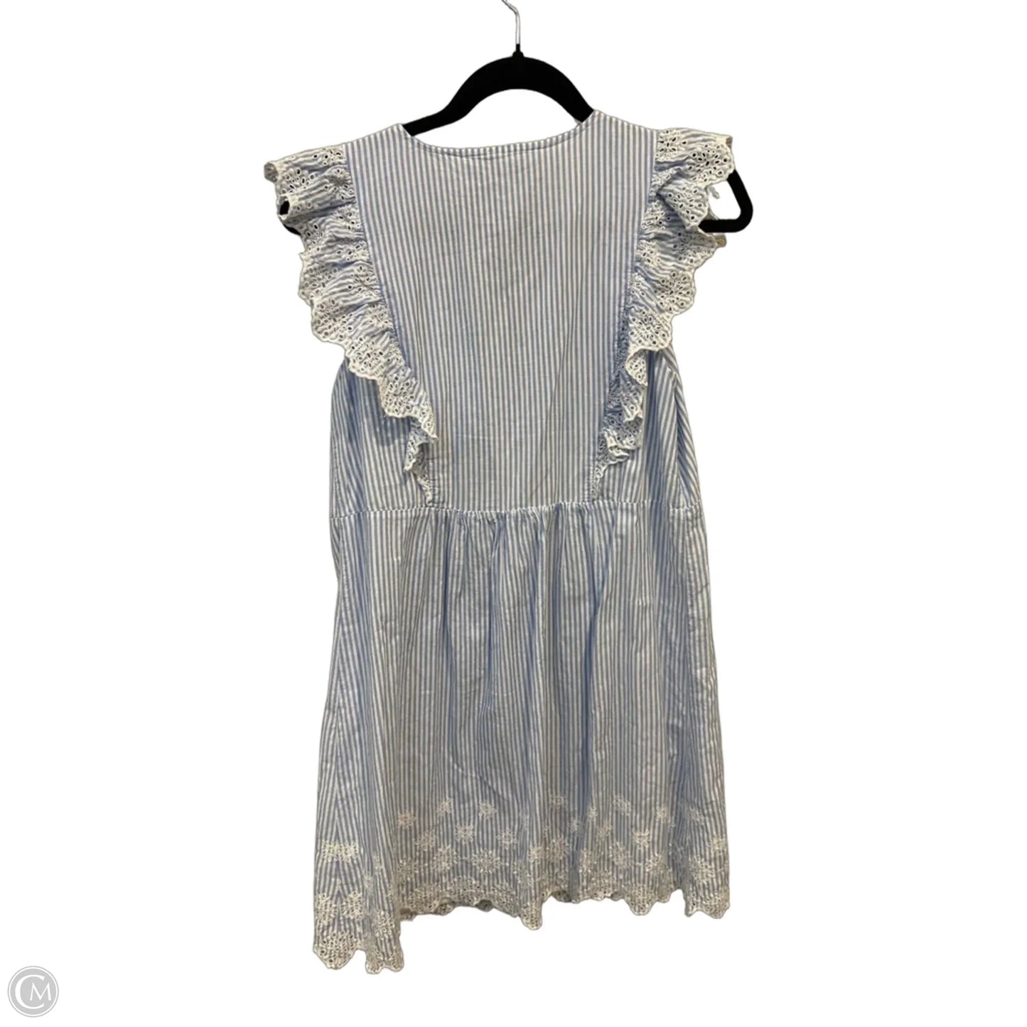 Dress Casual Short By Loft In Blue & White, Size: Xs