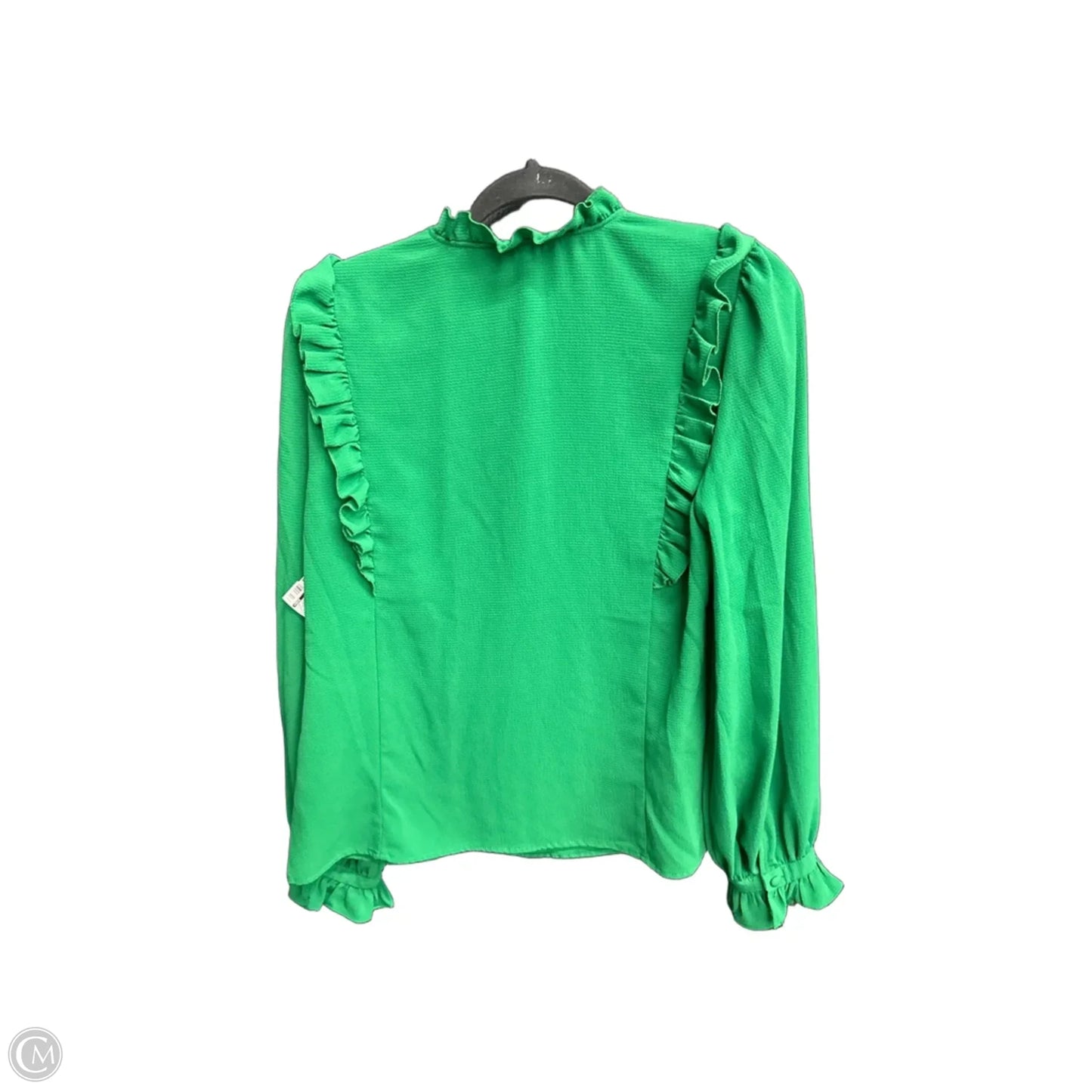 Top Long Sleeve By Cece In Green, Size: M