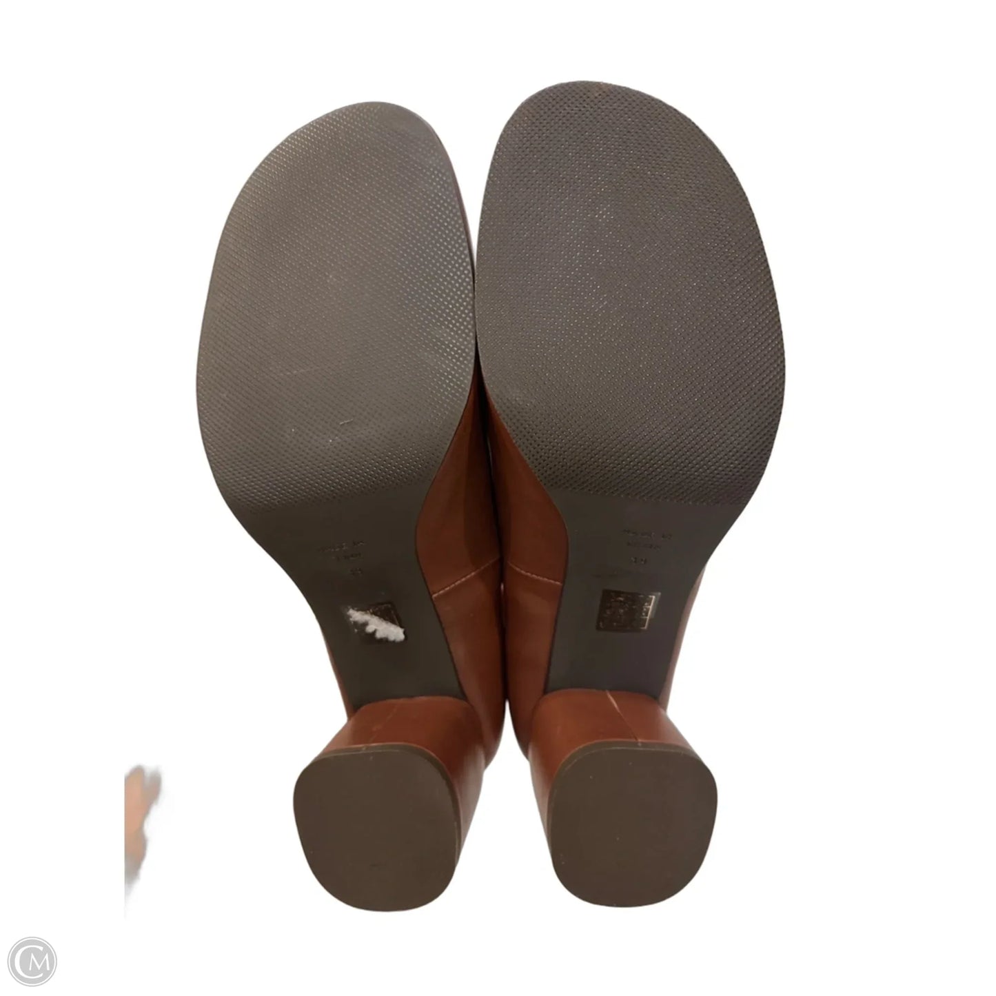 Shoes Heels Block By Clothes Mentor In Brown, Size: 9