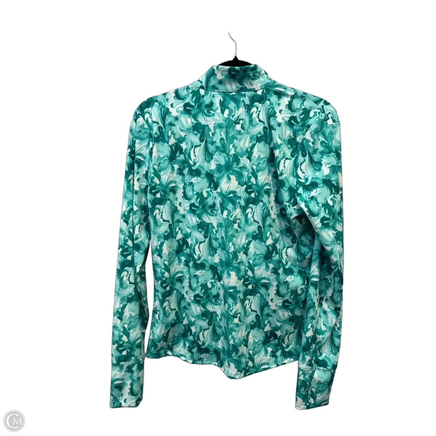 Athletic Top Long Sleeve Collar By Tommy Bahama In Green, Size: L